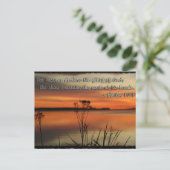 CARTE POSTALE PSALM 19:1 BIBLE SCRIPTURE HEAVENS DÉCLARE GLOIRE (Debout devant)