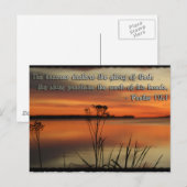 CARTE POSTALE PSALM 19:1 BIBLE SCRIPTURE HEAVENS DÉCLARE GLOIRE (Devant / Derrière)