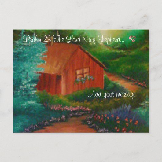 Carte postale Psalm 23 (Devant)