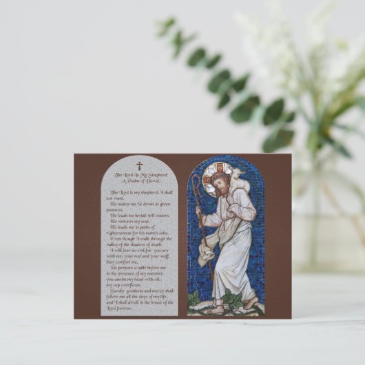 CARTE POSTALE PSALM 23 (Debout devant)