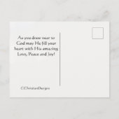 Carte Postale Psalm 27:4 One thing I ask from the Lord, Bible (Dos)