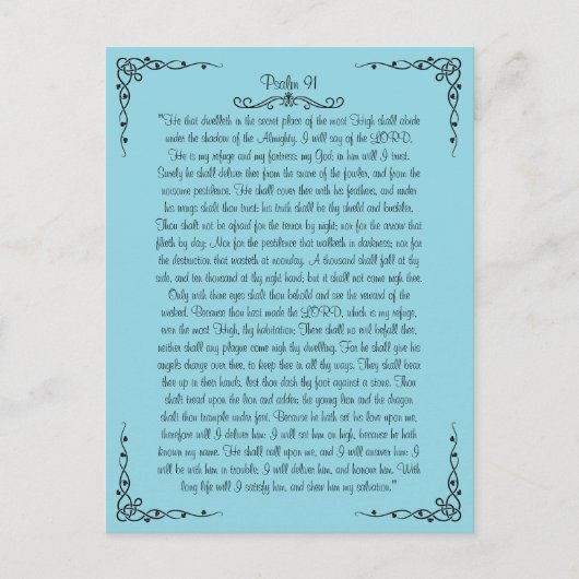 Carte postale Psalm 91 (Devant)