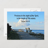 Carte Postale Psaume 116:15 (Devant / Derrière)