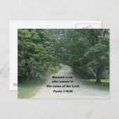 Carte Postale Psaume 118: 26 (Devant / Derrière)