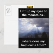 Carte Postale Psaume 121 (Devant / Derrière)