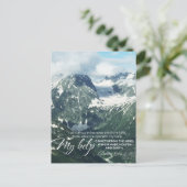 Carte Postale Psaume 121 Je lèverai mes yeux vers les collines (Debout devant)