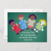 Carte Postale Psaume 139:14 (Devant / Derrière)