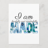 Carte Postale Psaume 139:14 Fearful & Merveilleusement Fabriqué (Devant)