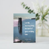 Carte Postale Psaume 143:8 Unfail Love Scripture Postcard (Debout devant)