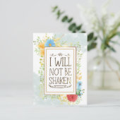 Carte Postale Psaume 16 8 Je ne serai pas secoué Bible chrétien (Debout devant)