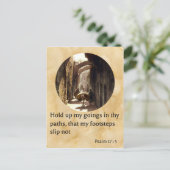 Carte Postale Psaume 17:5 La Via Dolorosa à Jérusalem (Debout devant)