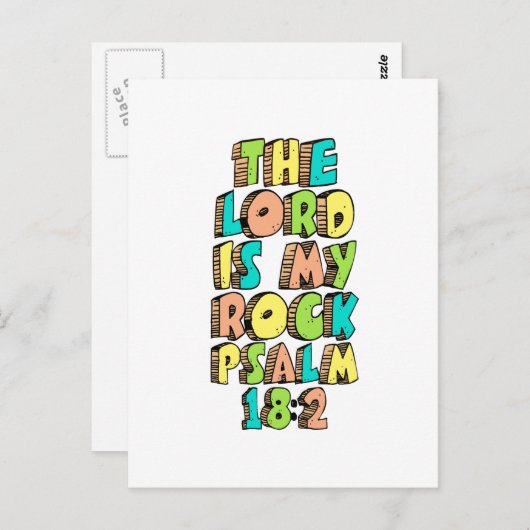 Carte Postale Psaume 18:2 (Devant / Derrière)