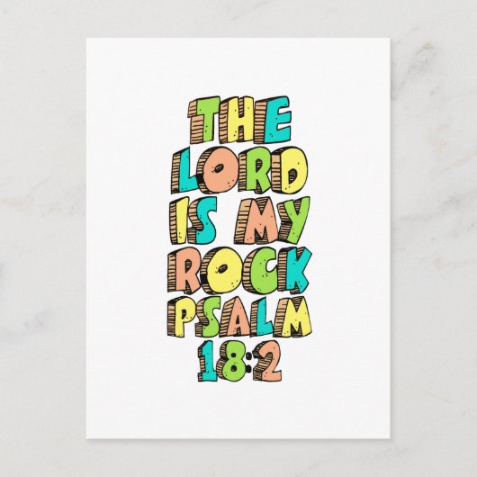 Carte Postale Psaume 18:2 (Devant)