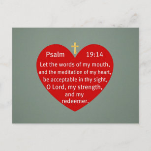 Carte Postale Psaume 19:14