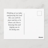 Carte Postale Psaume 23:2-3 Il restaure mon âme Bible Verse (Dos)