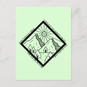 Carte Postale Psaume 23 4 Ne crains aucun mal Bible chrétienne V