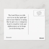 Carte Postale Psaume 23:5 Vous préparez une table devant moi (Dos)