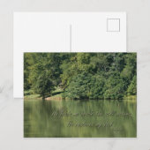 Carte Postale Psaume 23 Il me conduit à côté des eaux calmes (Devant / Derrière)