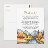 Carte Postale Psaume 23 Le Seigneur est mon Berger (Devant / Derrière)