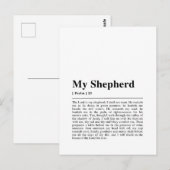 Carte Postale Psaume 23 Le Seigneur est mon Berger (Devant / Derrière)