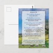 Carte Postale Psaume 23 - Le Seigneur est mon Pasteur (Devant / Derrière)
