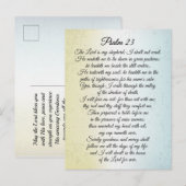 Carte Postale Psaume 23 L'Éternel est mon Berger, Bible Verse (Devant / Derrière)