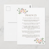 Carte Postale Psaume 23 NKJV Le Seigneur est Mon Pasteur (Devant / Derrière)