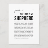Carte Postale Psaume 23 NKJV Le Seigneur est Mon Pasteur (Devant)