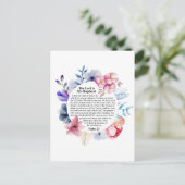 Carte Postale Psaume 23 NKJV Le Seigneur est Mon Pasteur (Debout devant)