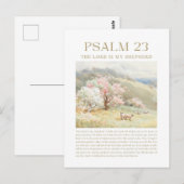 Carte Postale Psaume 23 NKJV Le Seigneur est Mon Pasteur (Devant / Derrière)