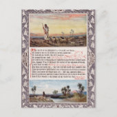 Carte Postale Psaume 23 Vintage (Devant)