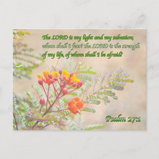 Carte Postale Psaume 27 (Devant)
