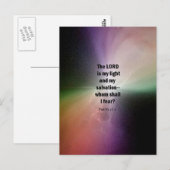 Carte Postale Psaume 27:1 (Devant / Derrière)