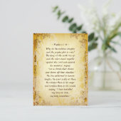 Carte Postale Psaume 2 1-6 Pourquoi les nations conspirent-elles (Debout devant)