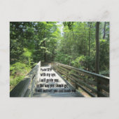 Carte Postale Psaume 32:8 Je vous instruirai et vous enseignerai (Devant)