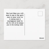 Carte Postale Psaume 33:12 Heureuse est la Nation Drapeau USA Bi (Dos)