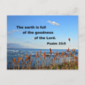 Carte Postale Psaume 33:5 (Devant)