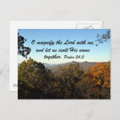 Carte Postale Psaume 34:3 (Devant / Derrière)