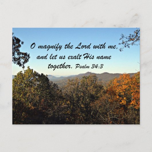 Carte Postale Psaume 34:3 (Devant)