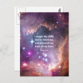 Carte Postale Psaume 34:4 (Devant / Derrière)