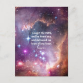 Carte Postale Psaume 34:4 (Devant)