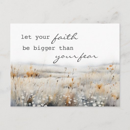 Carte Postale Psaume 34:4 Bible et Citation inspirationnelle chr (Devant)