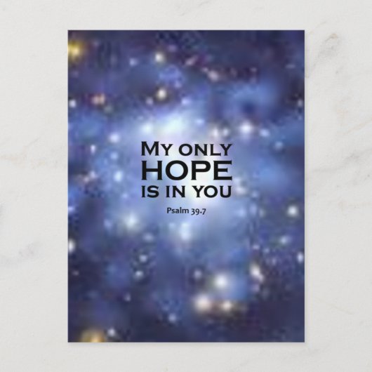 Carte Postale Psaume 39:7 (Devant)