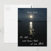 Carte Postale Psaume 46:10 (Devant / Derrière)