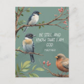 Carte Postale Psaume 46:10 Bible chrétienne Verse Image (Devant)