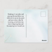 Carte Postale Psaume 46:10 Restez tranquille et sachez que je su (Dos)