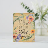 Carte Postale Psaume 46:10 Verse de la Bible (Debout devant)