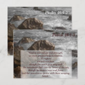 Carte Postale Psaume 46 1-3 Dieu est notre Refuge Verset Bibliqu (Devant / Derrière)