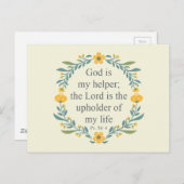 Carte Postale Psaume 54:4 (Devant / Derrière)