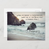 Carte Postale Psaume 61:2 Lead me to the Rock that is Higher (Devant / Derrière)